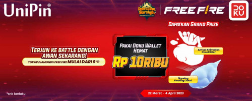 Top Up Diamonds Free Fire Hemat Hingga Rp 10Ribu Pakai Doku Wallet & Terjun ke Battle Dengan Awan Sekarang!